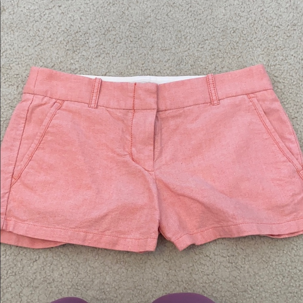 Jcrew Linen Salmon colored shorts